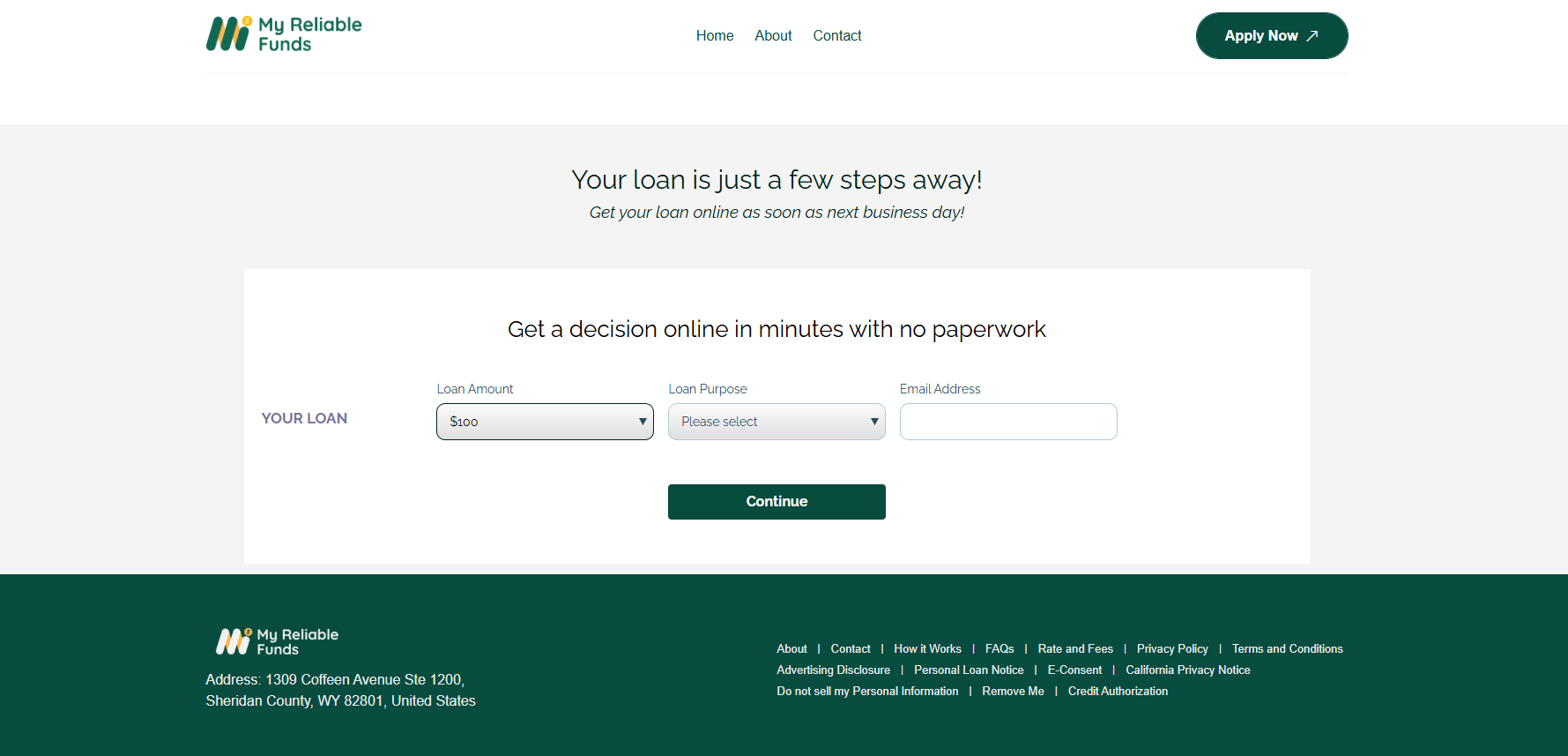 myreliable funds